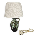 Jasba keramiek - West Germany - Fat Lava - druipglazuur - tafellamp - 70's