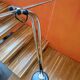 Chrome floor lamp against weight 70s