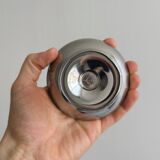 6 metal dessert bowls on foot