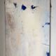 Toile abstraite blanche, peinture à l’huile XXème