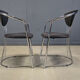 Vintage chrome dining chairs by Effezeta, 1970s - set of 4
