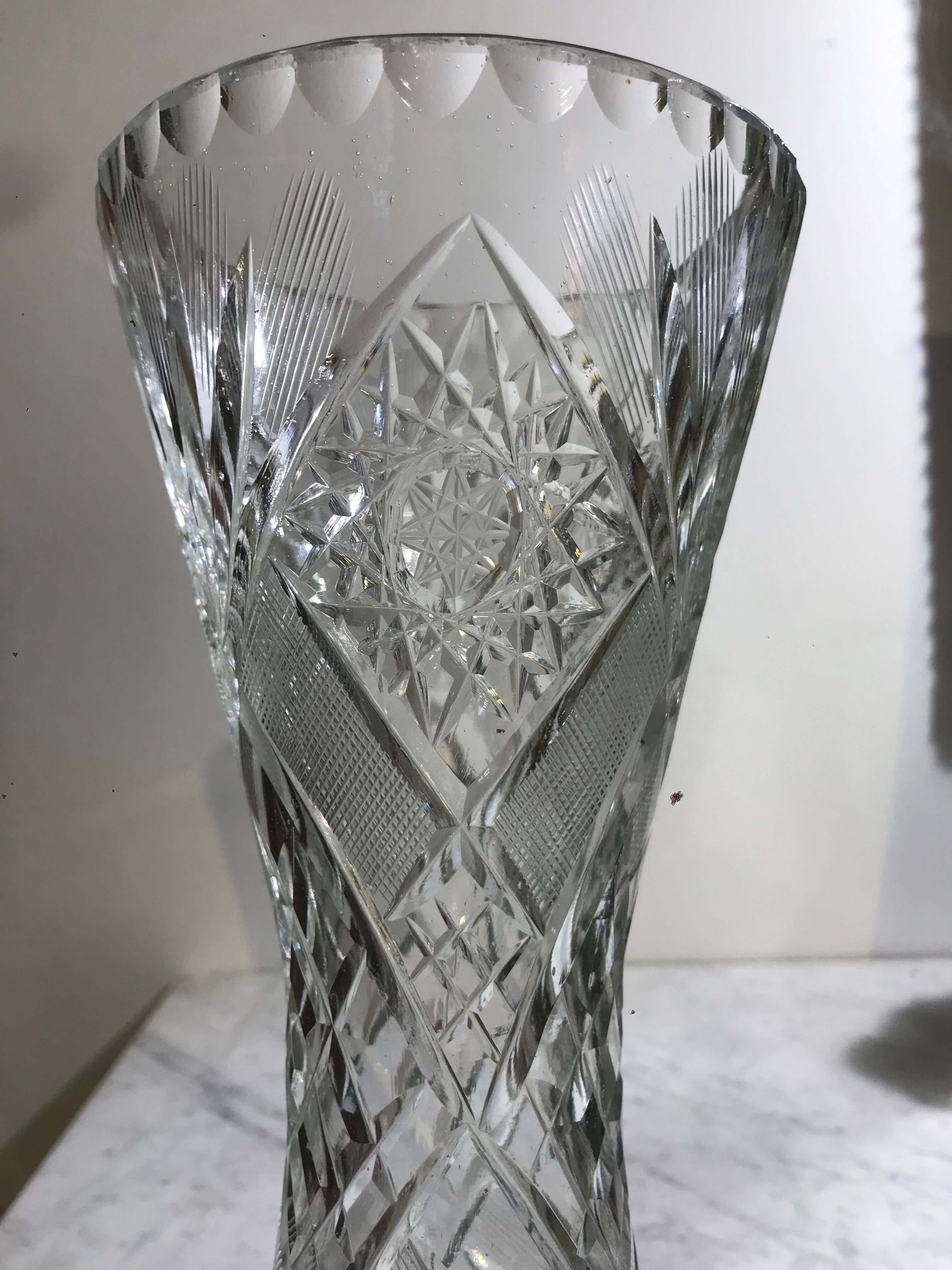 Vase cristal de bohème