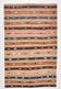 5x8 Multicolor Geometric Style Handwoven Kilim Rug, 145x230