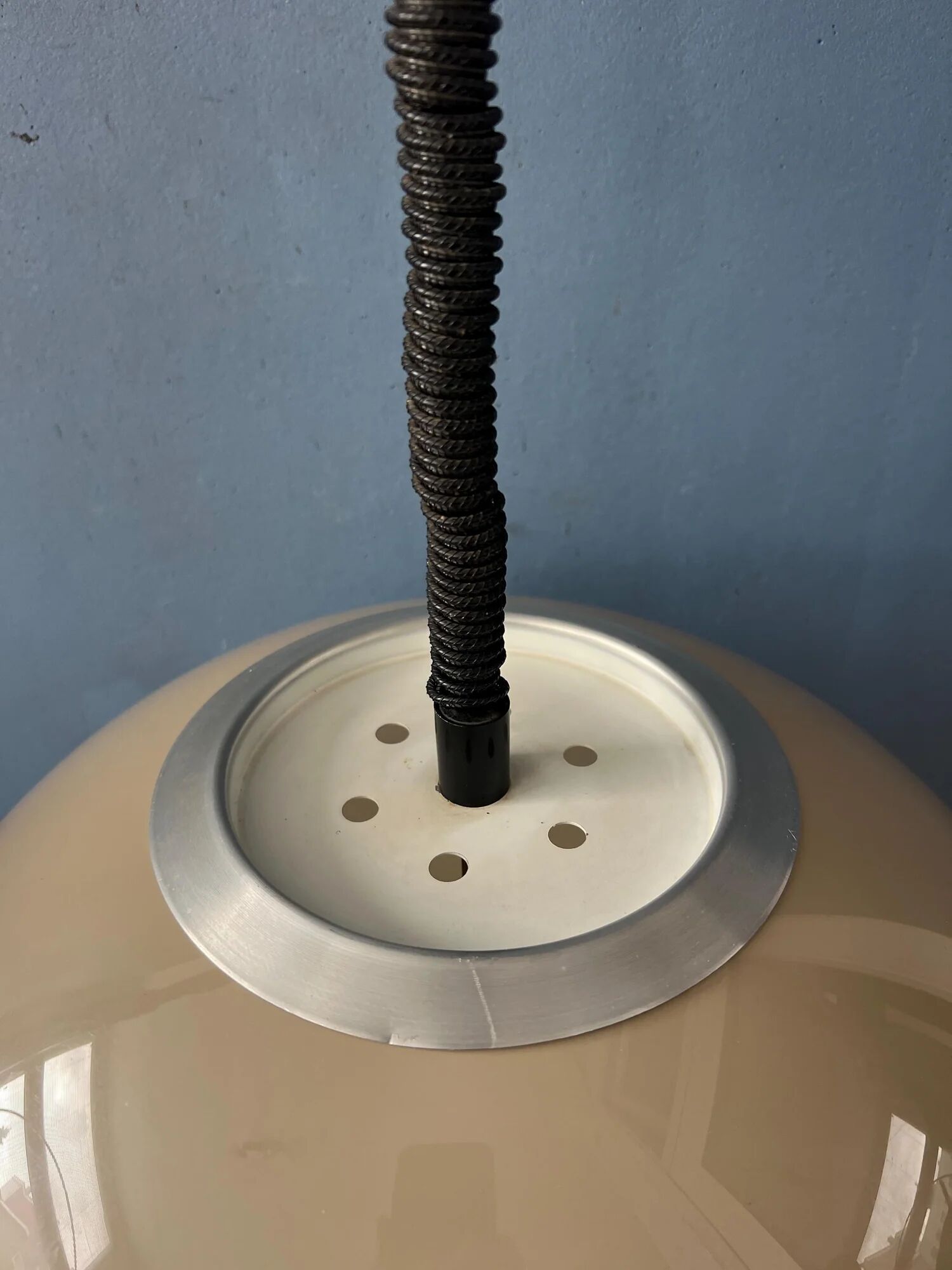 Vintage Dijkstra Space Age Mushroom Pendant Lamp