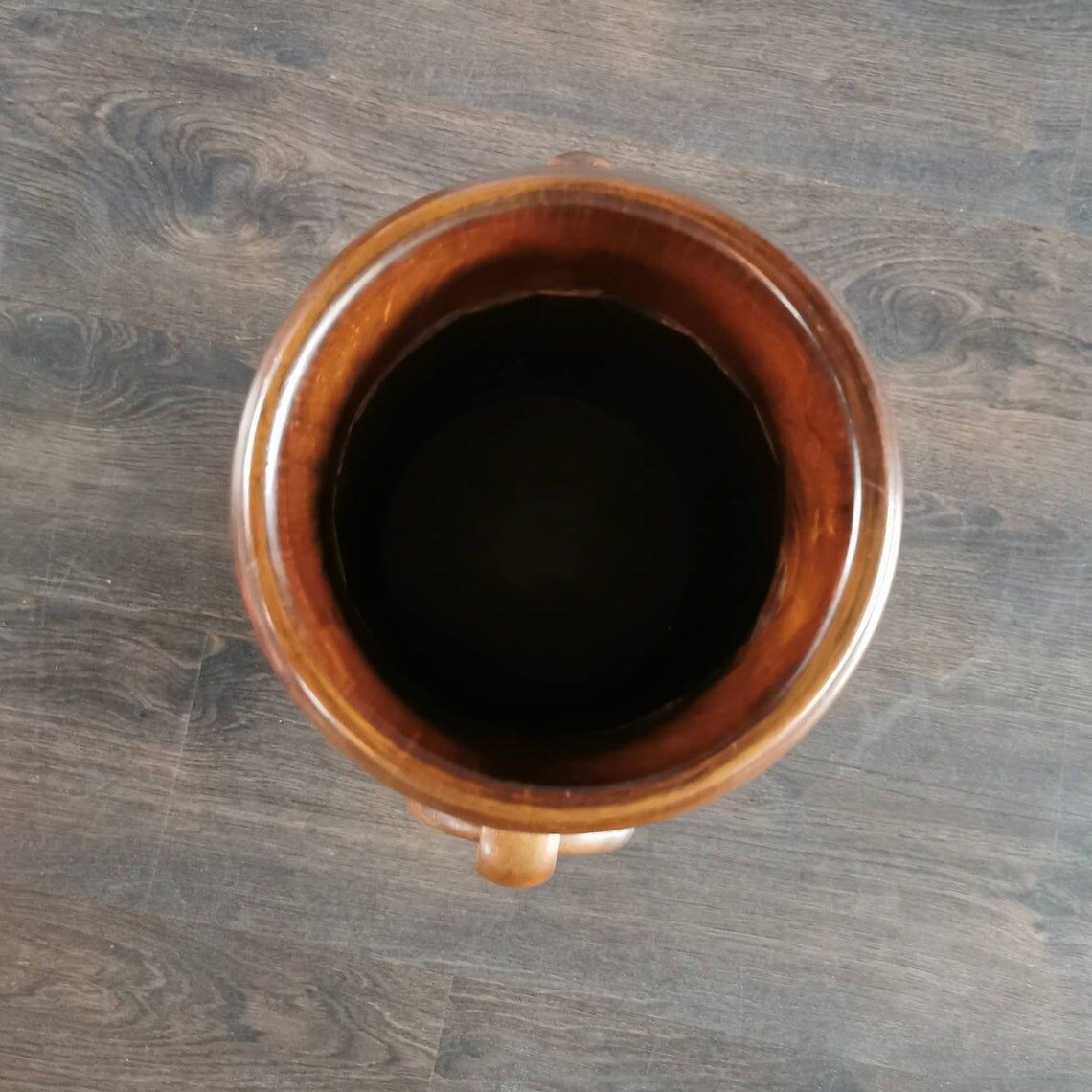 Vintage 70s wooden vase