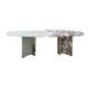 L.A. Studio Contemporary Modern Marble and Brass Italian Dining Table
