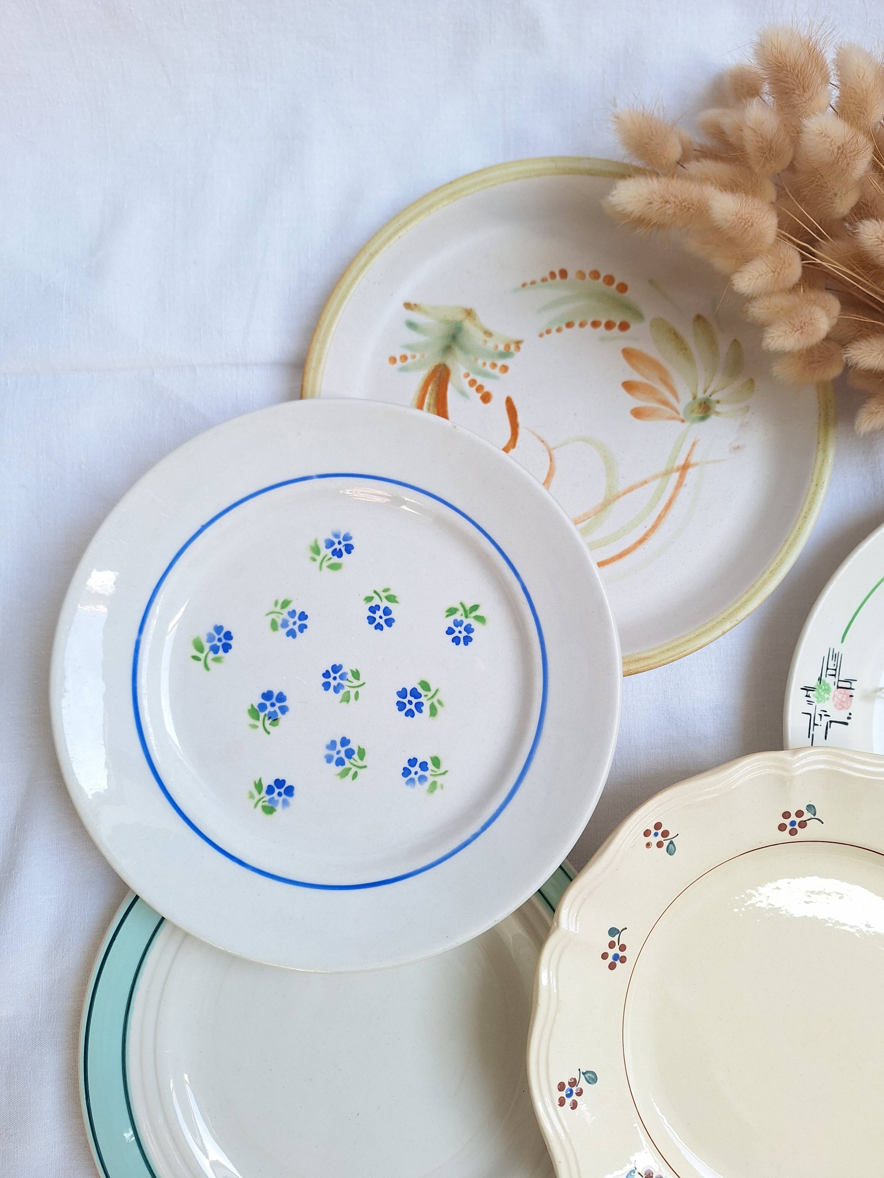 Henriot flat plates, Céranord, Sarreguemines Digoin