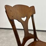 Chaise de salle à manger Jugendstil très rare n°522 par Thonet
