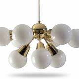 Nine-Arm “Sputnik” Candlestick, Jaroslav Bejvl Sr, 1970s, Czechoslovakia