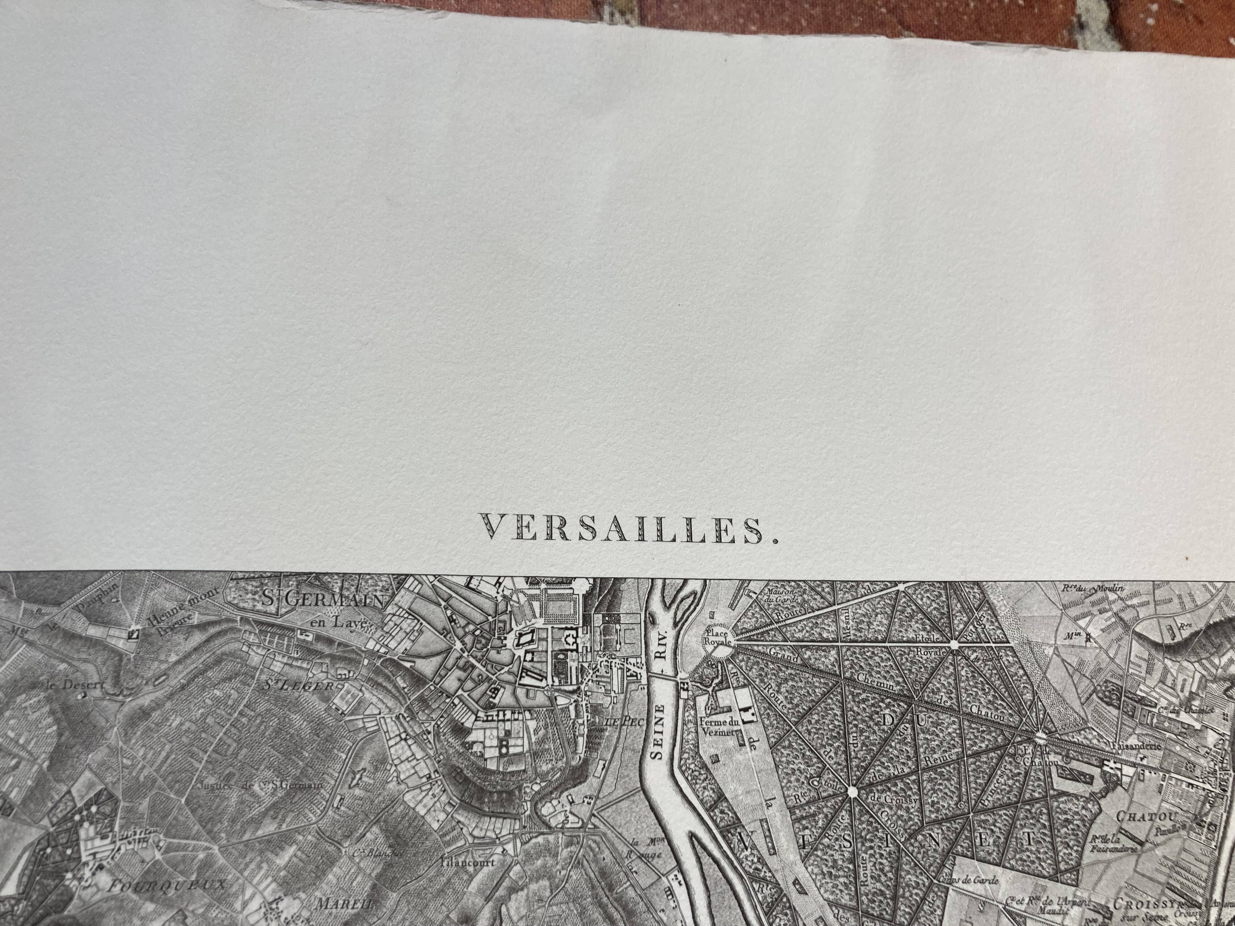 Map of Versailles by Delahaye