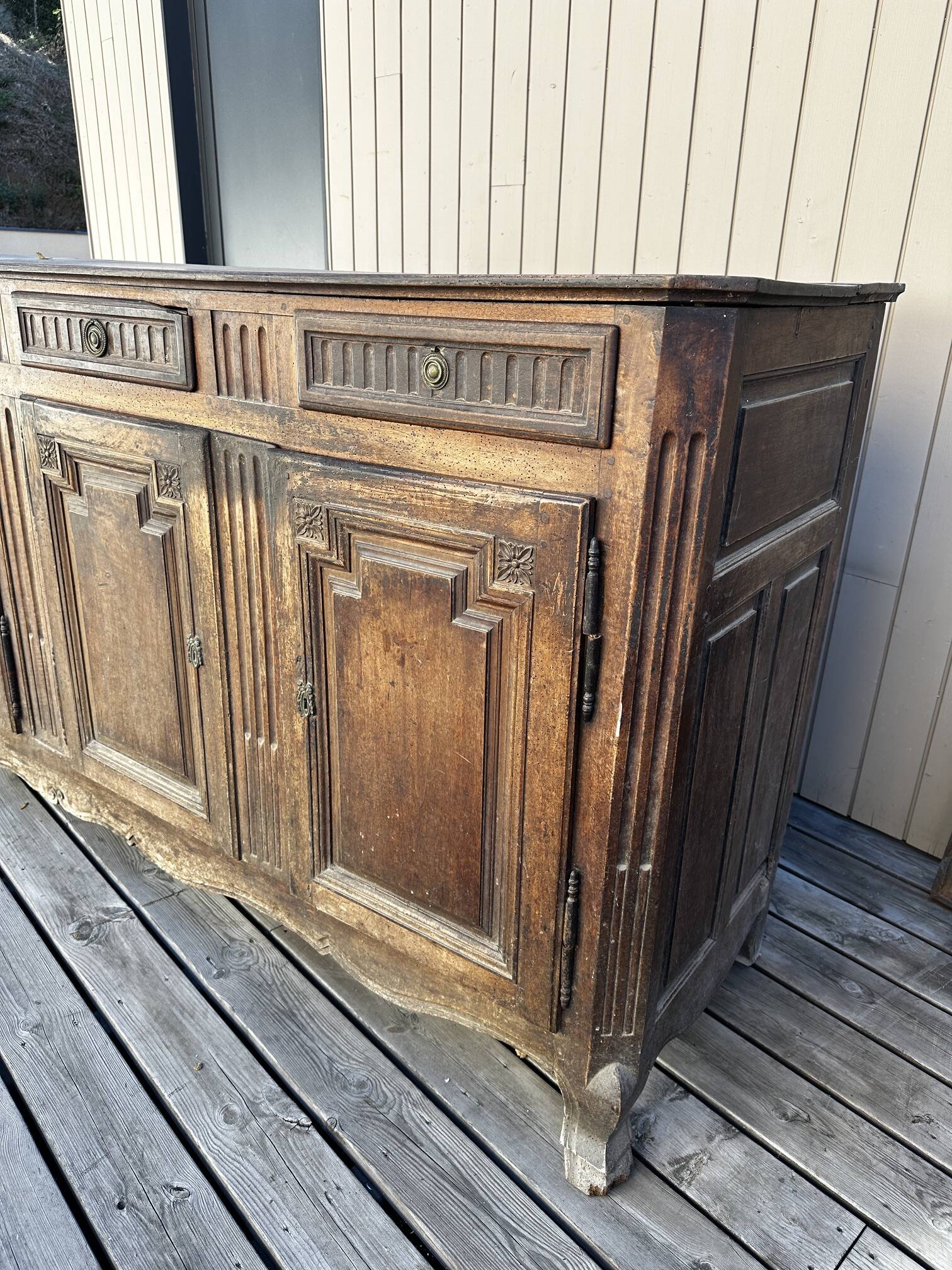 Eighteenth-century walnut enfilade