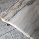 Vintage marble and brass coffee table