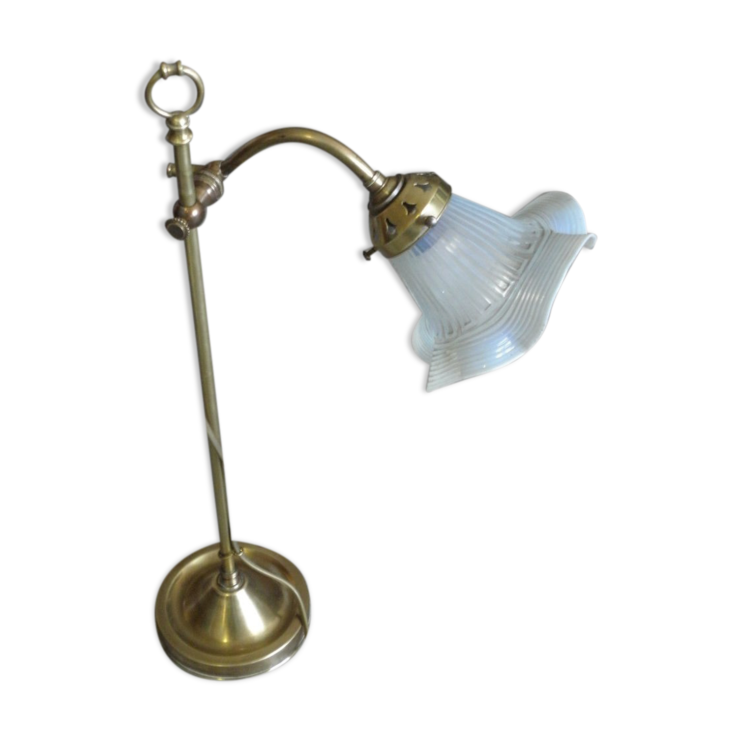 Art deco brass table lamp