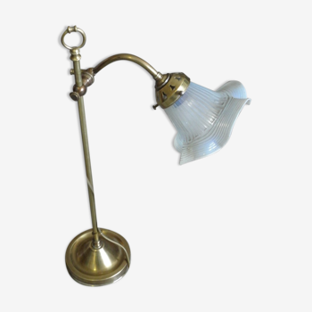 Art deco brass table lamp