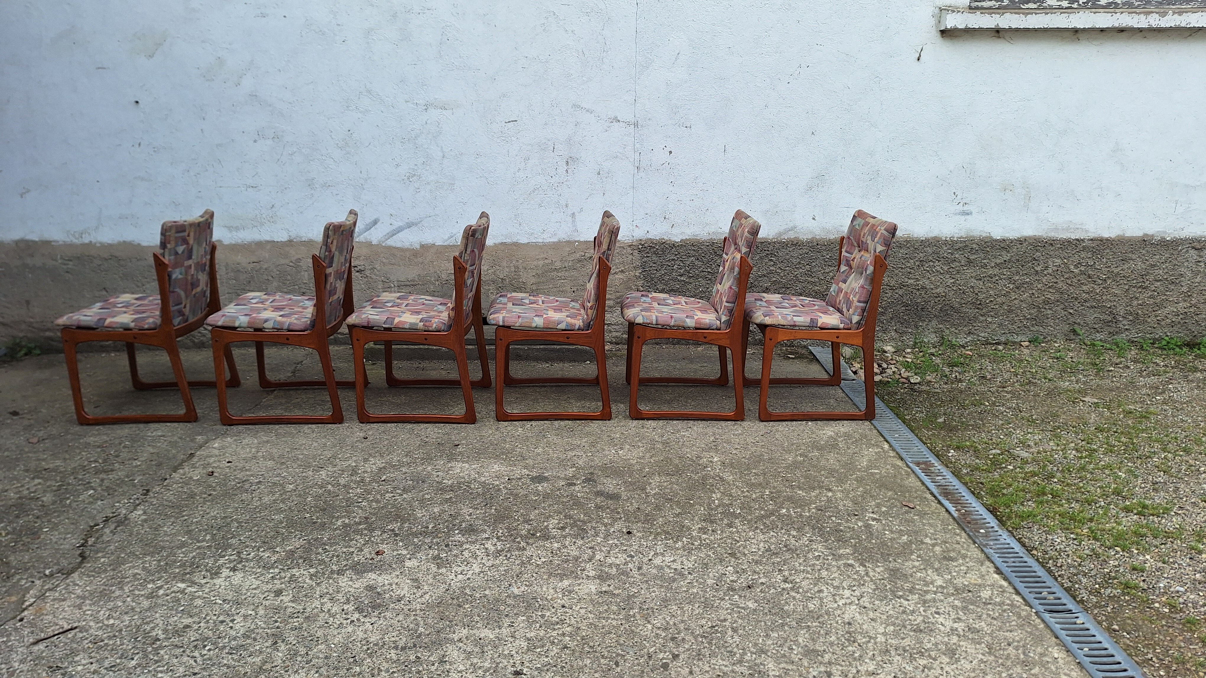 Set of Vandrup Stolefabrik Scandinavian chairs
