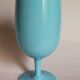 Vintage blue opaline walking vase