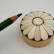 Vintage pillbox, brass and bone box - 1970s