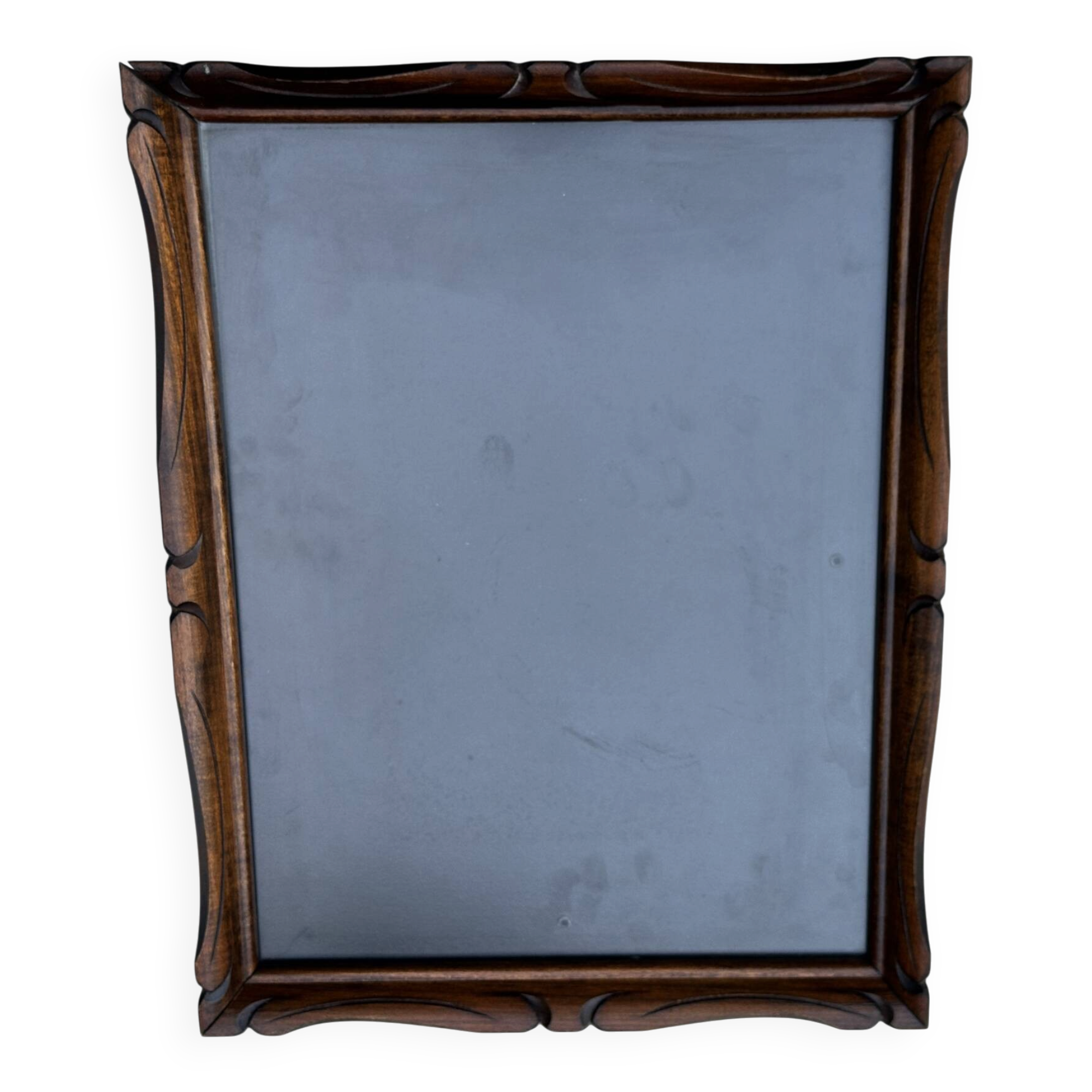 Cadre photo vintage Mid-Century en bois sculpté – 30 × 40 cm