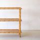 Vintage bamboo & rattan console, L91cm