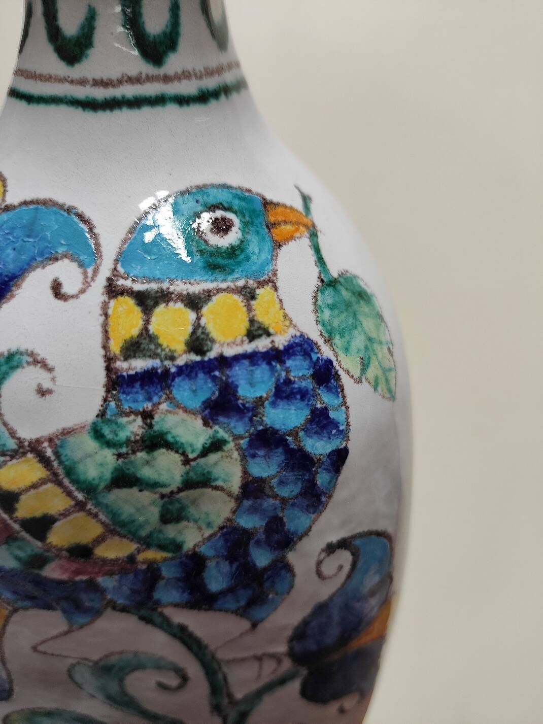 Large vintage Romano Innocenti bottle/soliflore