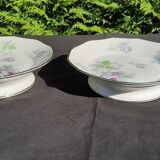 2 coupes montées en porcelaine