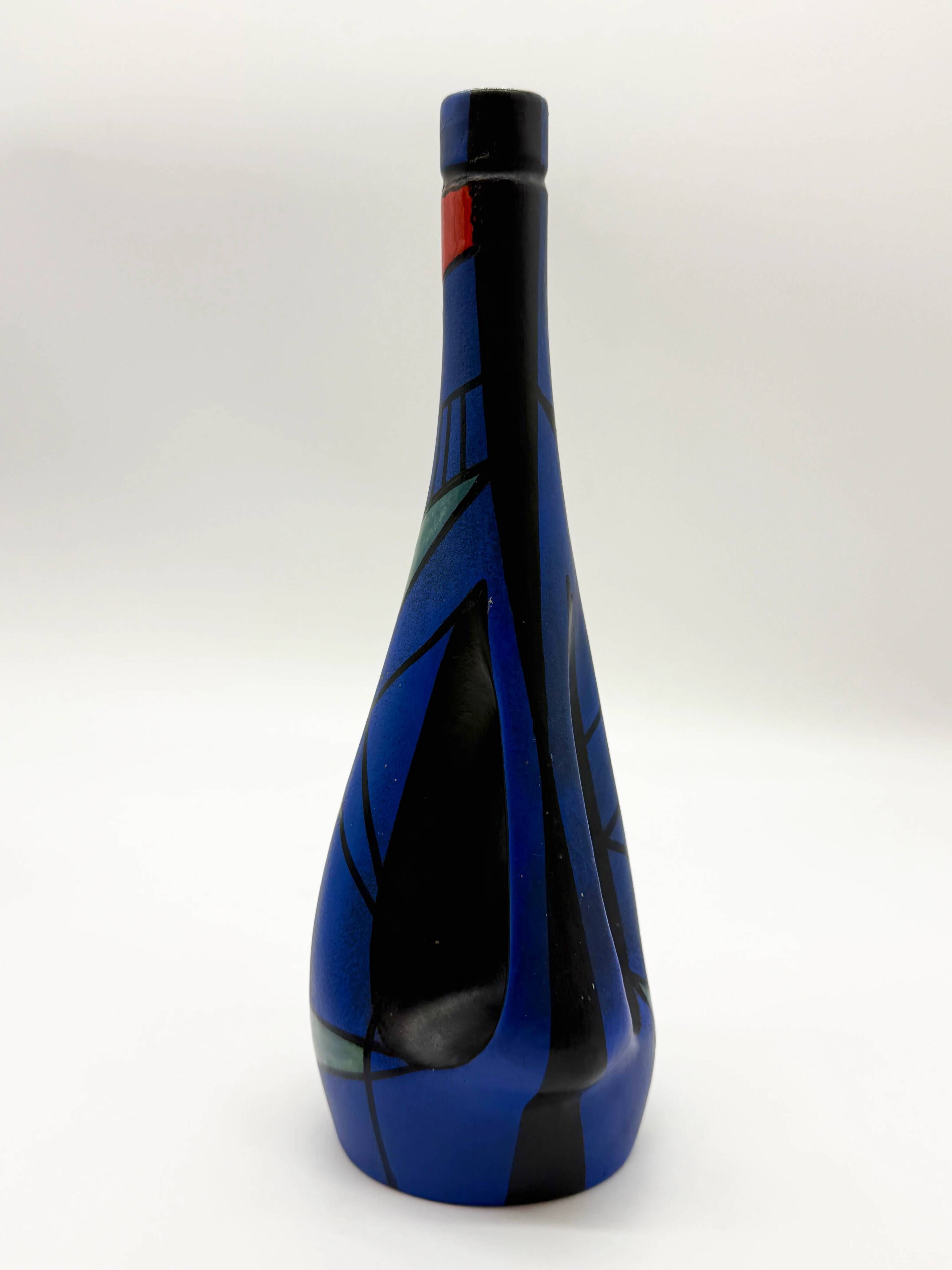 Vase / jug in ceramic "Maiolica Deruta", Italy, 1960s