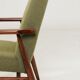 Pair de fauteuils scandinave mid century bouclette verte