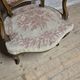 Vintage Louis XV style carved armchair with floral upholstery, 20th century, 90 × 58 cm