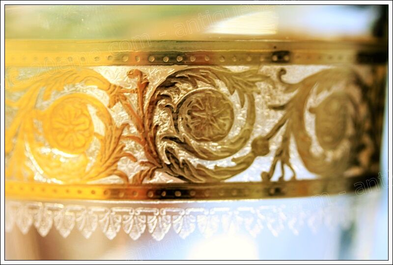 Shaker st louis crystal model thistle gold