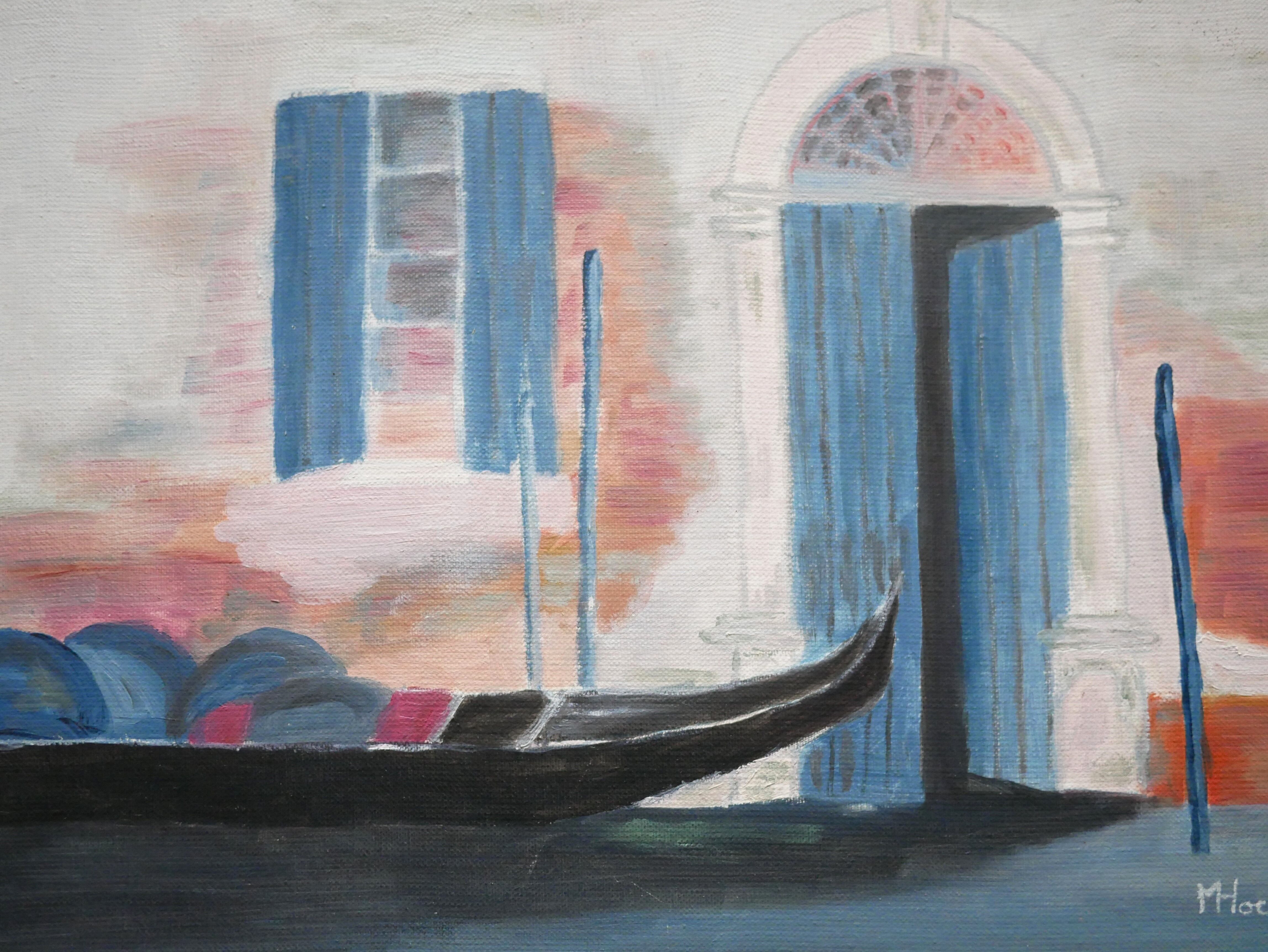 Painting painting on canvas