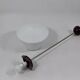 Modernist suspension 1930 opaline glass bakelite