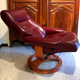 Scandinavian reclining relax armchair in Anderssons leather