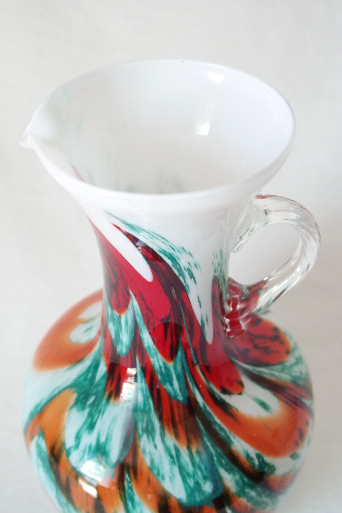 Vase vintage opaline Carlo Moretti