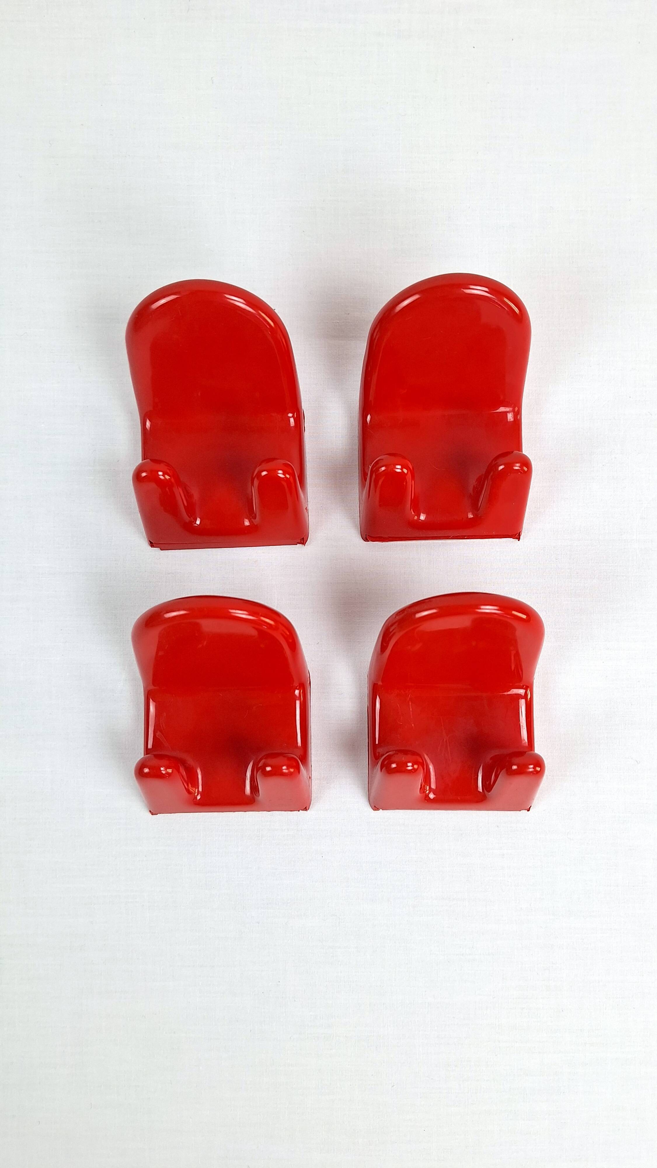 Paire de patères space age par Makio Hasuike pour Gedy, 1960