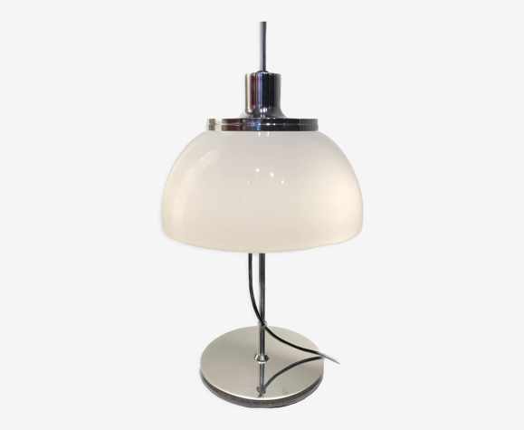 Lampe de bureau blanche Faro par Harvey Guzzini, 1970s