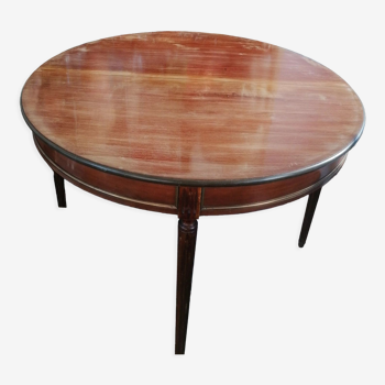 Light mahogany side table or console