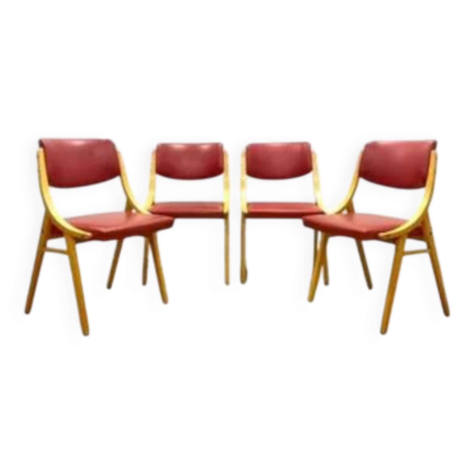 Set of 4 Chairs, Ludvík Volák, 1970s, Czechoslovakia