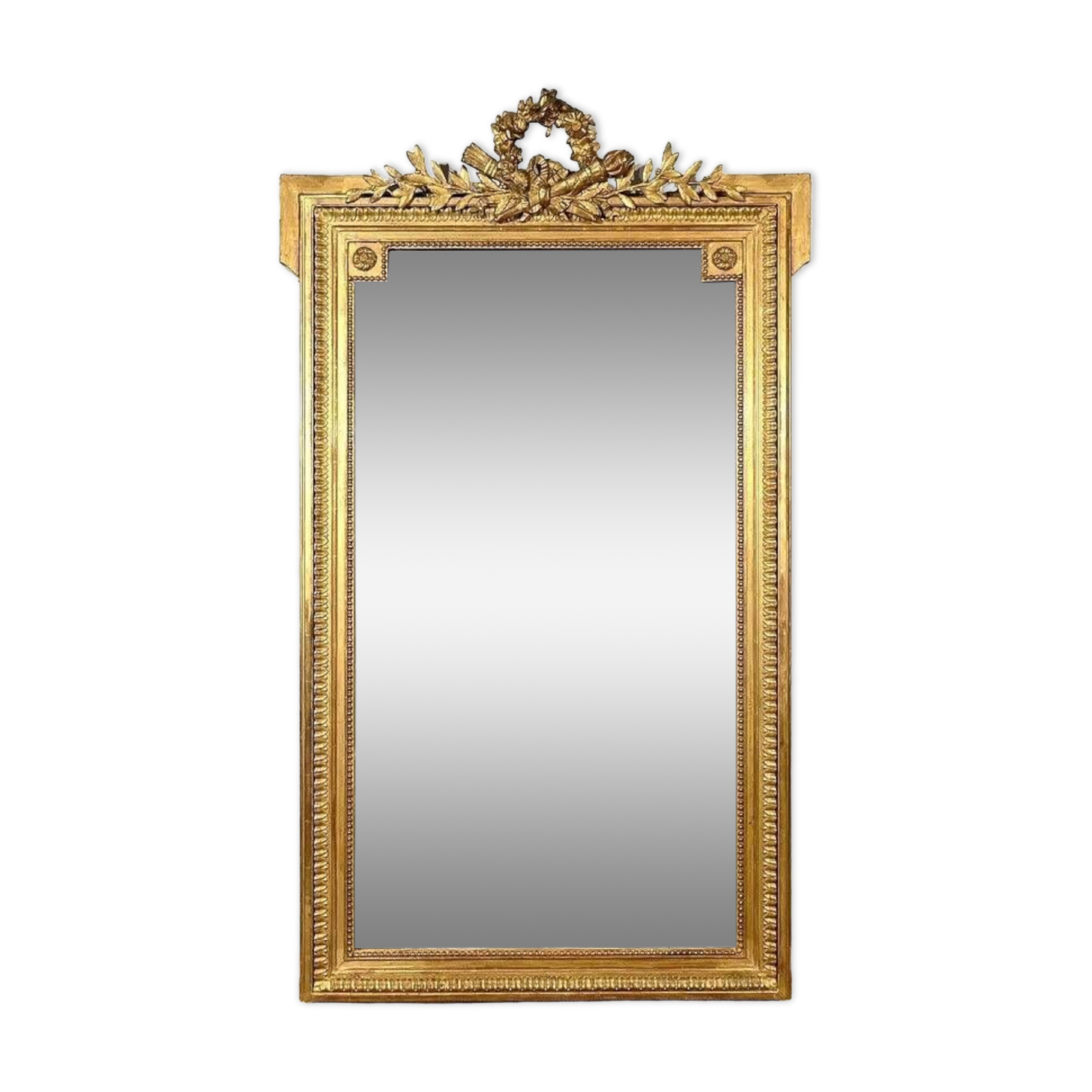 Gilded Wood Mirror, Louis XVI style, Napoleon III period – Mid 19th century