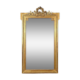 Miroir en Bois Doré, style Louis XVI, époque Napoléon III – Milieu XIXe