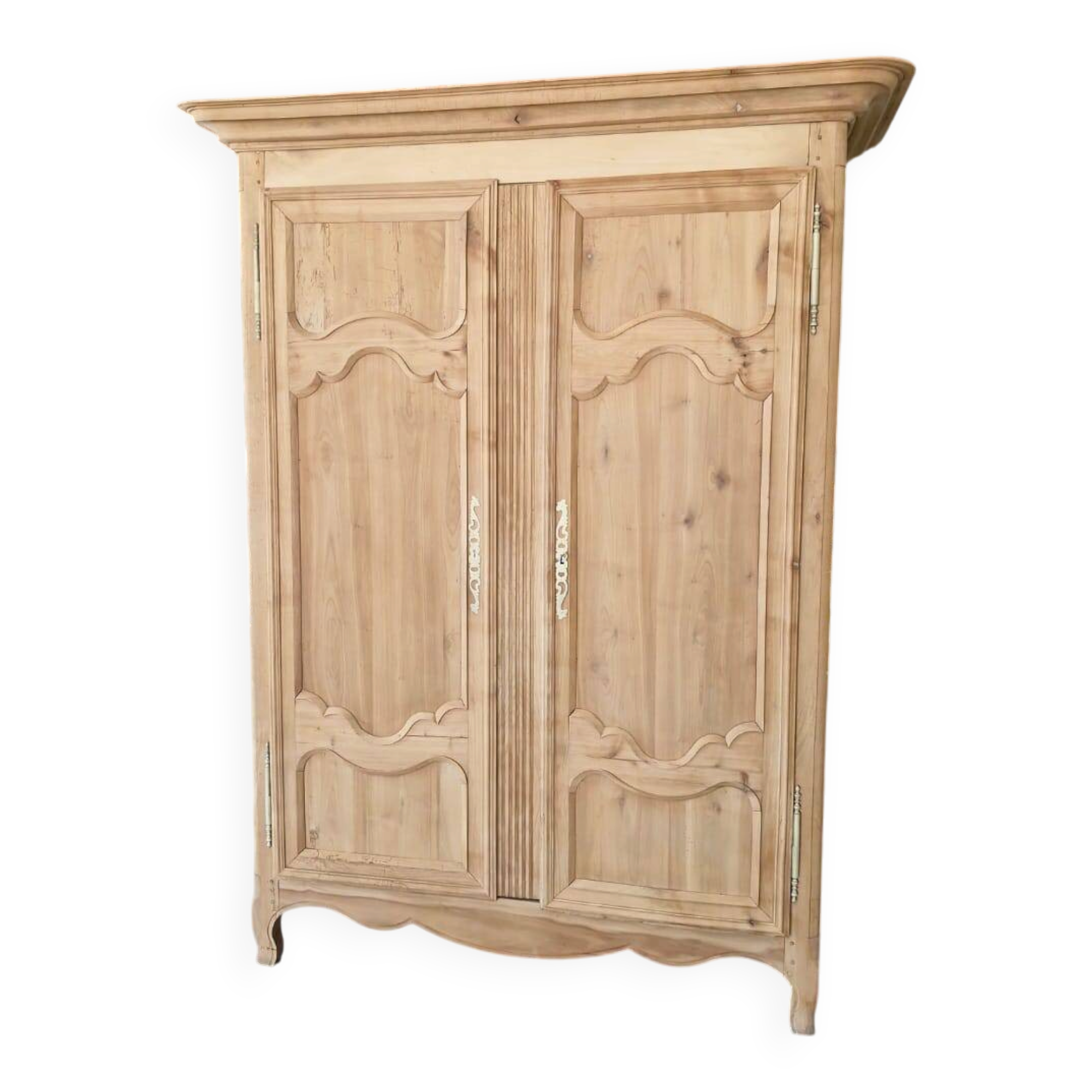 Antique cherry wood wardrobe – fully sandblasted