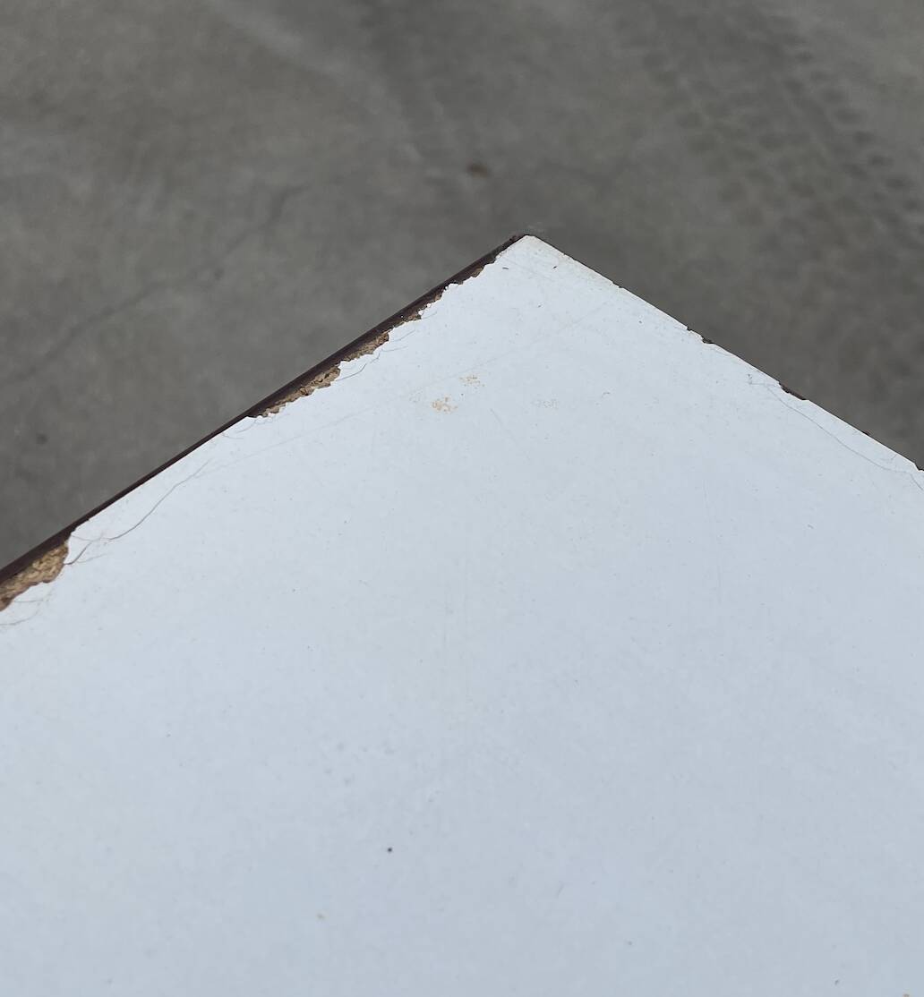 XXL industrial desk, minimalist design from the 50s