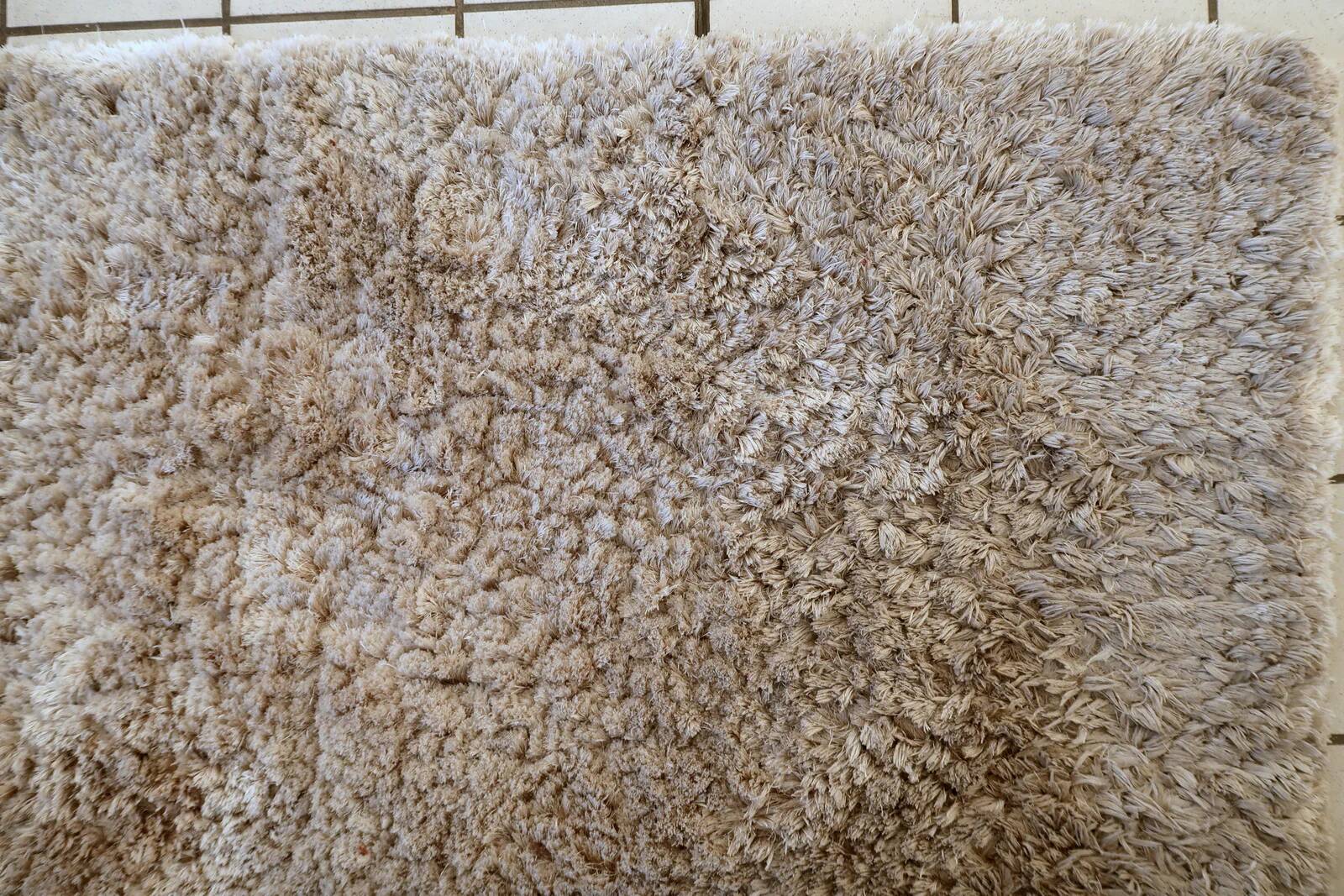 Vintage 1960s Scandinavian shag rug, Flokati style, 200cm x 203cm