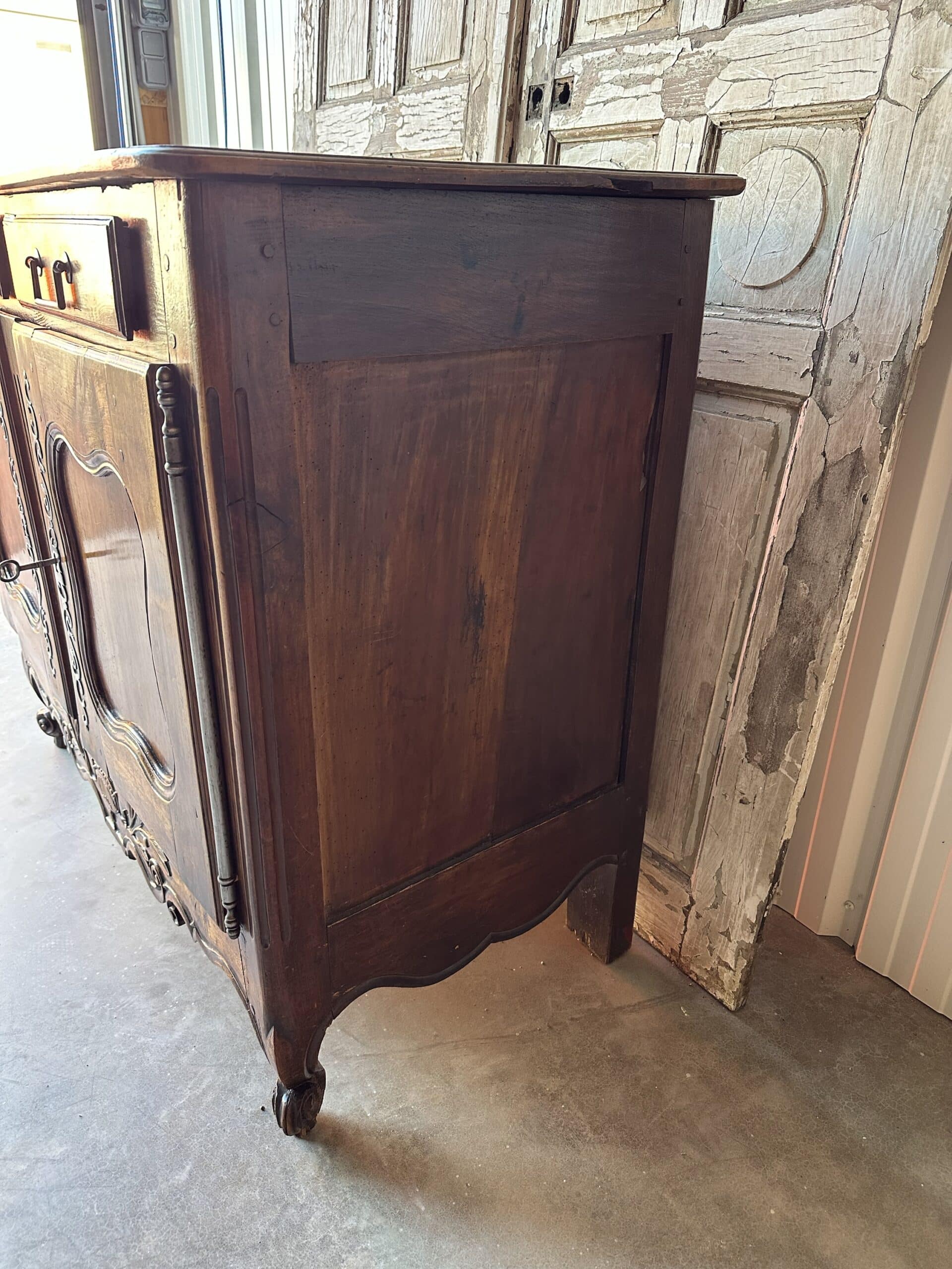 Rustic Louis XV style buffet