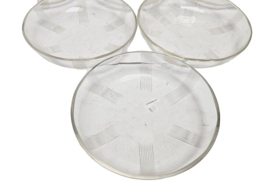 Vintage Art Deco dessert plates, 1930s, set of 6