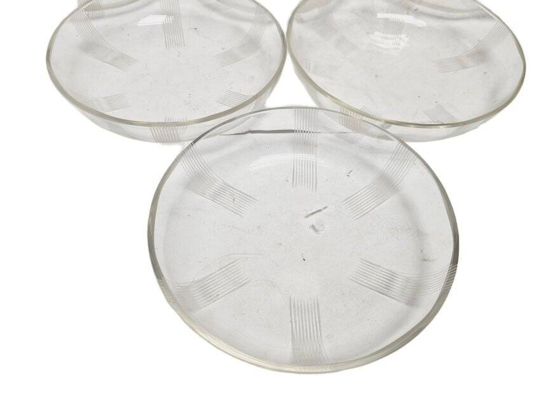 Vintage Art Deco dessert plates, 1930s, set of 6