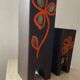 Duo of vintage ceramic vases