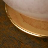 Grande lampe de table en verre de Murano satiné et corrodé Swirl de VeArt, années 80.