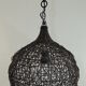 Brown rattan pendant lamp