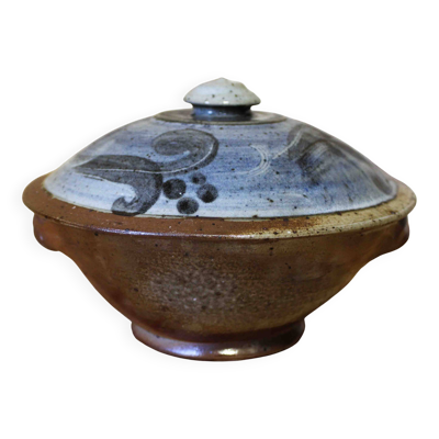 Pot couvert en grès émaillé Atelier Christine Pedley et Steen Kepp La Borne