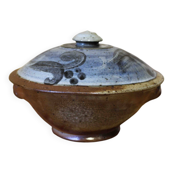 Pot couvert en grès émaillé Atelier Christine Pedley et Steen Kepp La Borne